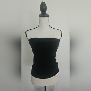 Elegant Black Strapless Tank Top